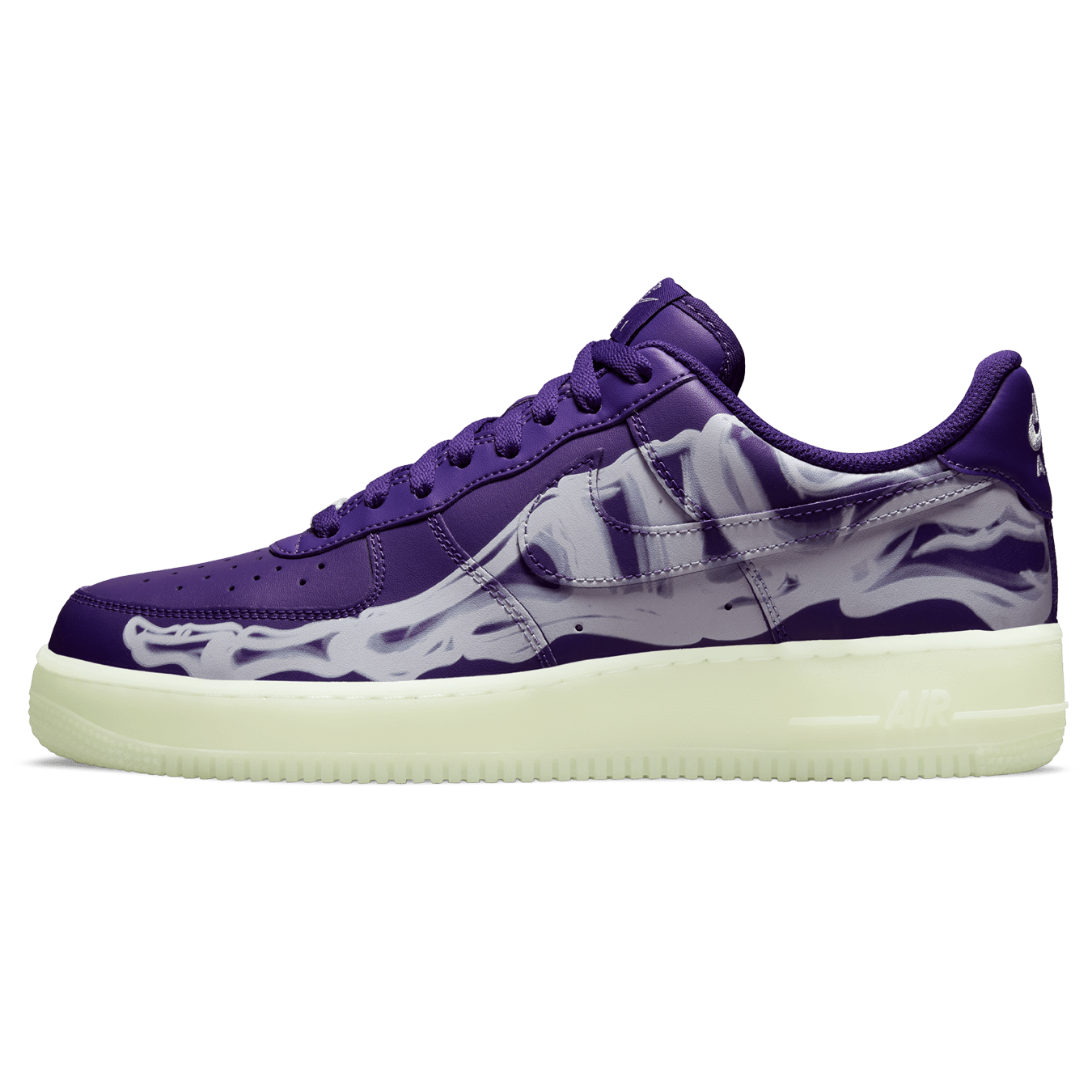 Nike Air Force 1 Low 'Purple Skeleton Halloween'
