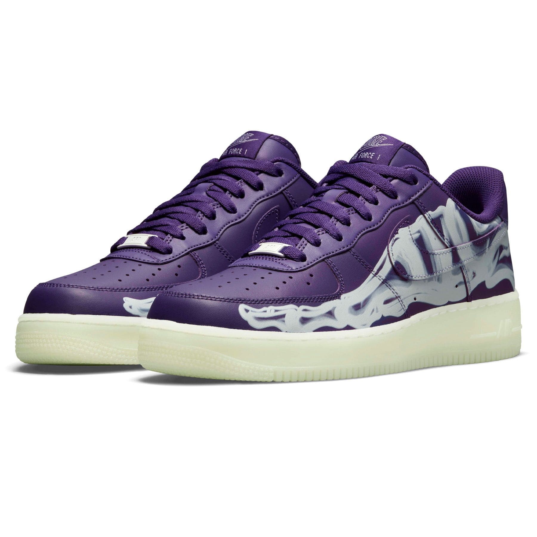 Nike Air Force 1 Low 'Purple Skeleton Halloween'