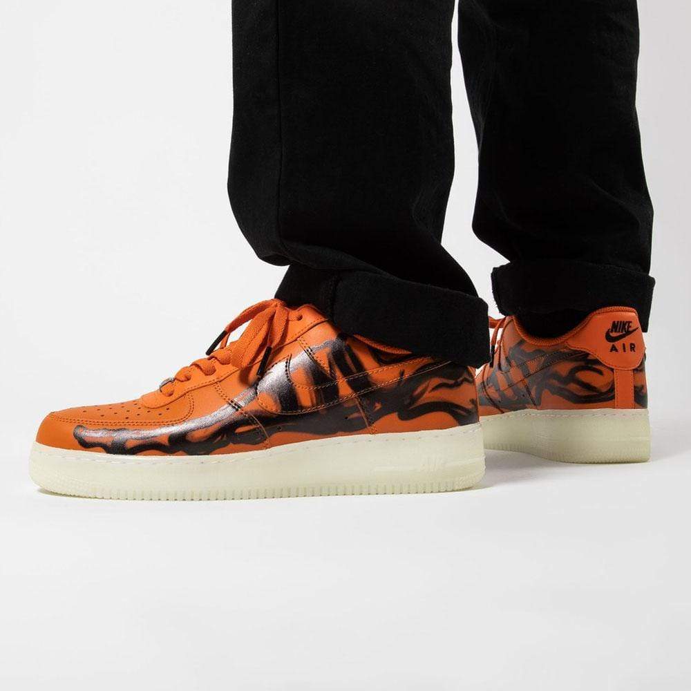 Nike Air Force 1 Low 'Orange Skeleton Halloween'